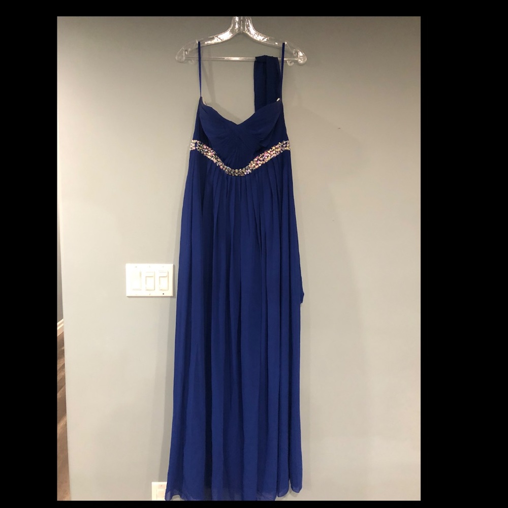 Strapless floor length